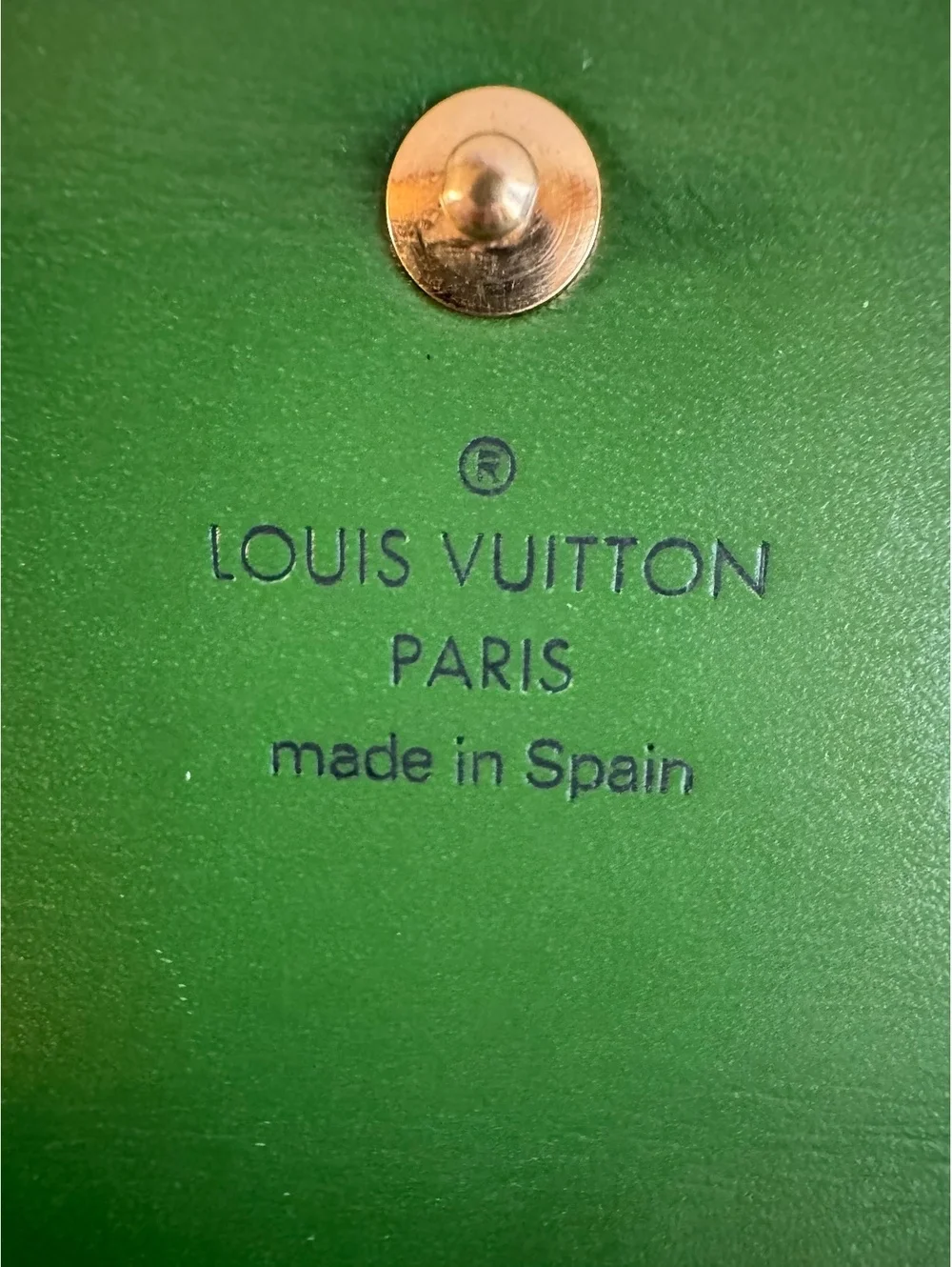 Louis Vuitton Porte-Trésor International Wallet Green Epi Leather Spain COA